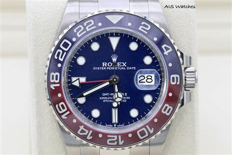 rolex pepsi 18k white gold blue dial|gmt white gold price.